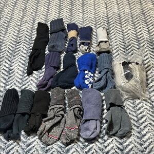 Women’s Assorted Crew Socks Pack - Gray, Black, Blue